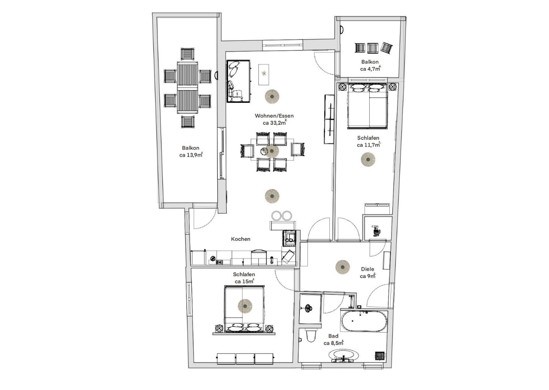 Pineapple Apartments Dresden Zwinger III - 86 Qm - 1X Free Parking Luaran gambar